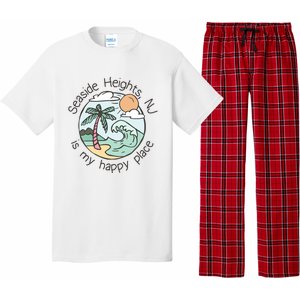 Cute Beach Motiv My Happy Place Seaside Gift Pajama Set