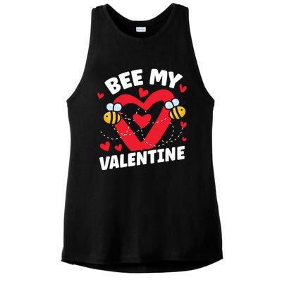 Cute Bee My Valentine's Day Beekeepers Gift Ladies PosiCharge Tri-Blend Wicking Tank