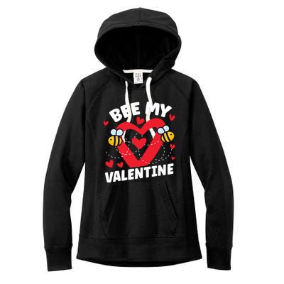 Cute Bee My Valentine's Day Beekeepers Gift Women's Fleece Hoodie