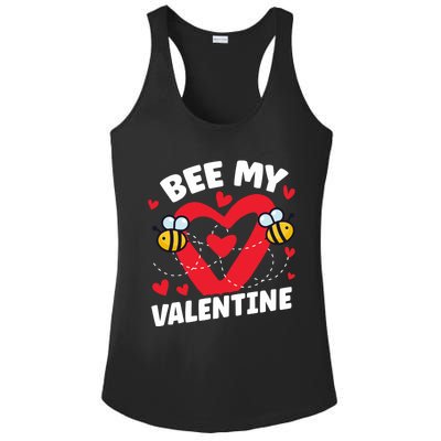 Cute Bee My Valentine's Day Beekeepers Gift Ladies PosiCharge Competitor Racerback Tank