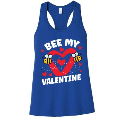 Cute Bee My Valentine's Day Beekeepers Gift Women's Racerback Tank