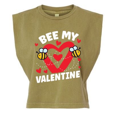 Cute Bee My Valentine's Day Beekeepers Gift Garment-Dyed Women's Muscle Tee