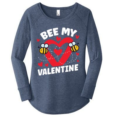 Cute Bee My Valentine's Day Beekeepers Gift Women's Perfect Tri Tunic Long Sleeve Shirt