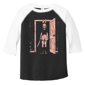 Creepy Bunny Mask Slasher Pastel Goth Anime Horror Toddler Fine Jersey T-Shirt