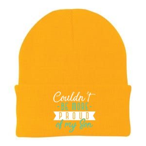 Couldnt Be More Proud Of My Son Family Proud Parents Cool Gift Knit Cap Winter Beanie