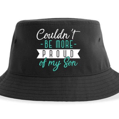 Couldnt Be More Proud Of My Son Family Proud Parents Cool Gift Sustainable Bucket Hat