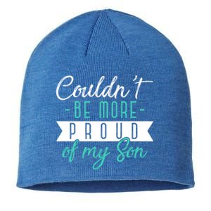 Couldnt Be More Proud Of My Son Family Proud Parents Cool Gift Sustainable Beanie