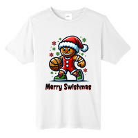 Christmas Basketball Merry Swishmas Funny Gingerbread Man Tall Fusion ChromaSoft Performance T-Shirt