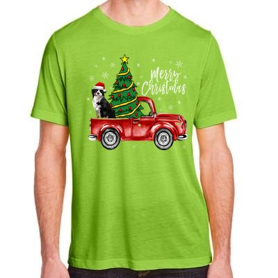 Cute Bernese Mountain Dog Truck Merry Christmas Dog Lover Gift Adult ChromaSoft Performance T-Shirt