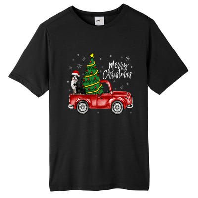 Cute Bernese Mountain Dog Truck Merry Christmas Dog Lover Gift Tall Fusion ChromaSoft Performance T-Shirt