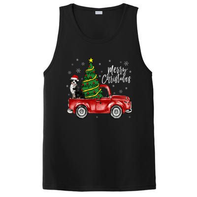 Cute Bernese Mountain Dog Truck Merry Christmas Dog Lover Gift PosiCharge Competitor Tank