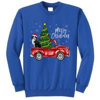 Cute Bernese Mountain Dog Truck Merry Christmas Dog Lover Gift Sweatshirt