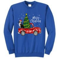 Cute Bernese Mountain Dog Truck Merry Christmas Dog Lover Gift Tall Sweatshirt