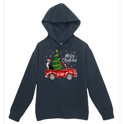 Cute Bernese Mountain Dog Truck Merry Christmas Dog Lover Gift Urban Pullover Hoodie