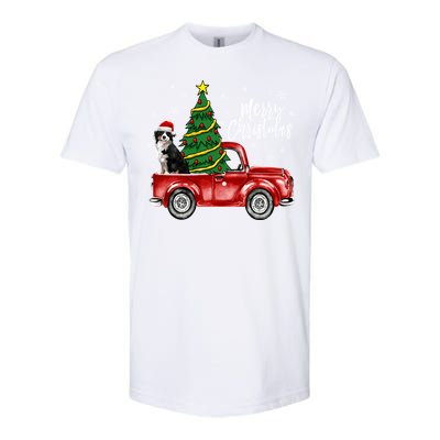 Cute Bernese Mountain Dog Truck Merry Christmas Dog Lover Gift Softstyle CVC T-Shirt