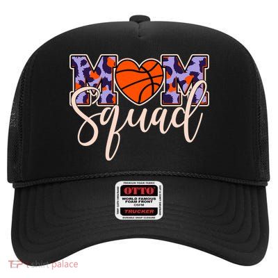 Cute Basketball Mom Squad High Crown Mesh Back Trucker Hat