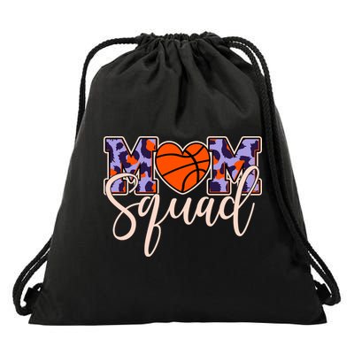Cute Basketball Mom Squad Drawstring Bag