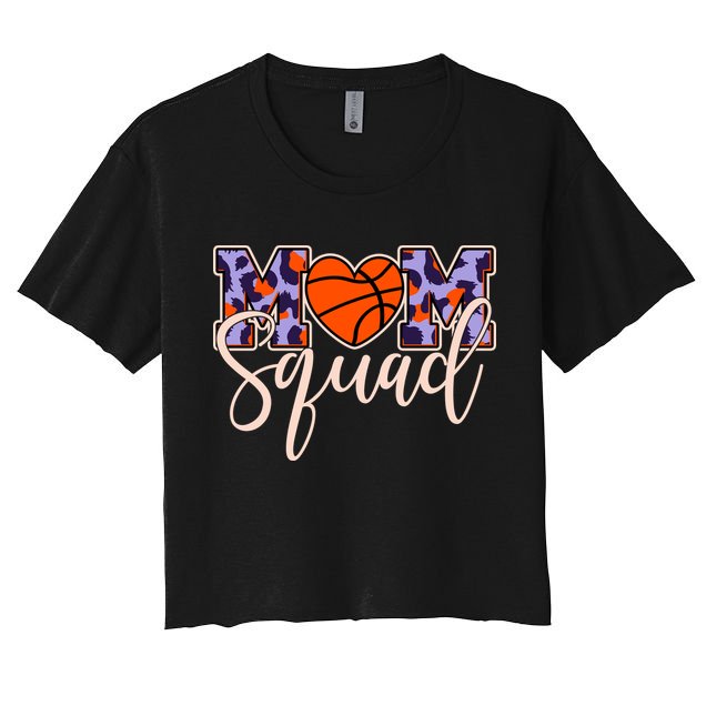 Cute Basketball Mom Squad Crop Top