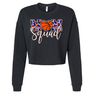 Cute Basketball Mom Squad Cropped Pullover Crew