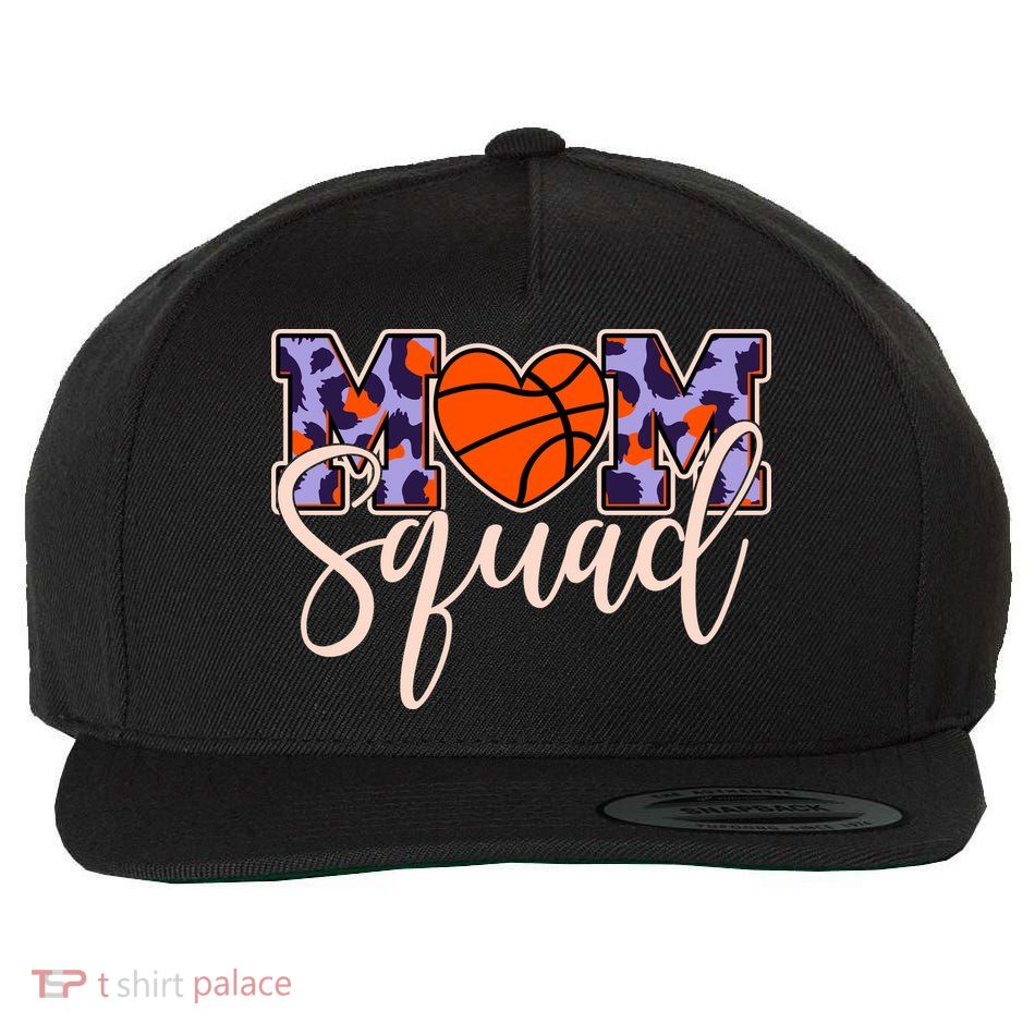 Cute Basketball Mom Squad Wool Snapback Cap