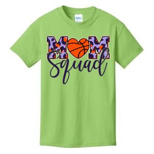 Cute Basketball Mom Squad Kids T-Shirt