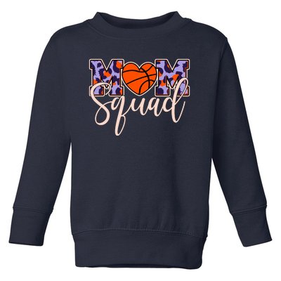 Cute Basketball Mom Squad Toddler Sweatshirt