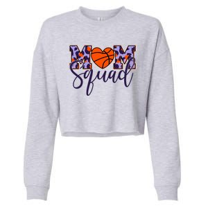 Cute Basketball Mom Squad Cropped Pullover Crew