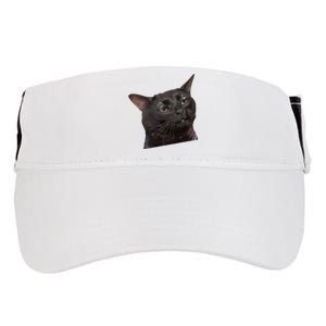 Cat Black Meme Dissociated Funny Internet Gift Adult Drive Performance Visor