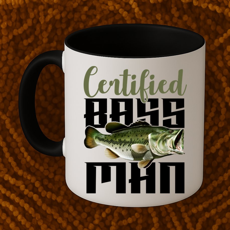Certified Bass Man Fisherman Mug