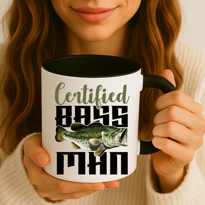 Certified Bass Man Fisherman Mug