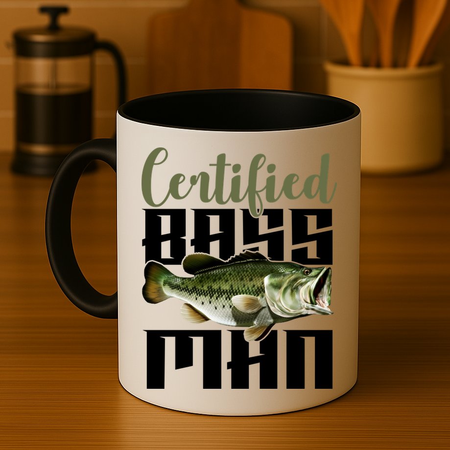 Certified Bass Man Fisherman Mug