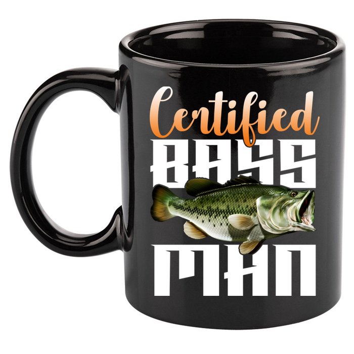 Certified Bass Man Fisherman 11oz C Handle Ceramic Mug