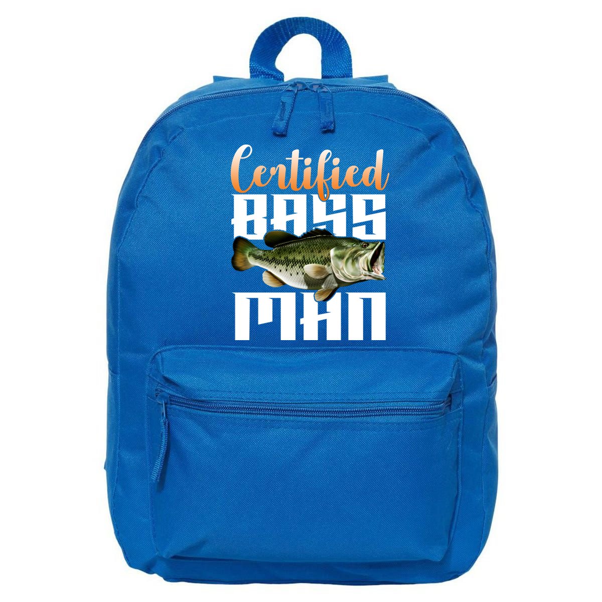 Certified Bass Man Fisherman 16 in Basic Backpack