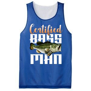 Certified Bass Man Fisherman Mesh Reversible Basketball Jersey Tank