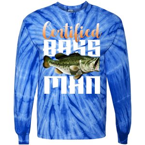 Certified Bass Man Fisherman Tie-Dye Long Sleeve Shirt