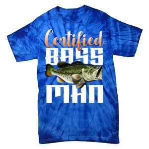 Certified Bass Man Fisherman Tie-Dye T-Shirt