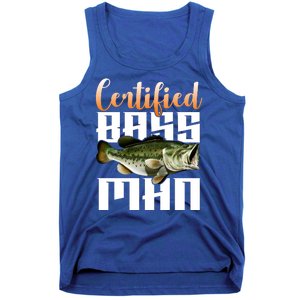 Certified Bass Man Fisherman Tank Top