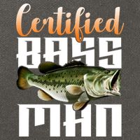 Certified Bass Man Fisherman Cotton Canvas Backpack