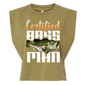 Certified Bass Man Fisherman Garment-Dyed Women's Muscle Tee