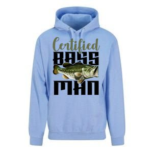 Certified Bass Man Fisherman Unisex Surf Hoodie