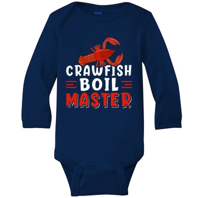 Crawfish Boil Master Baby Long Sleeve Bodysuit