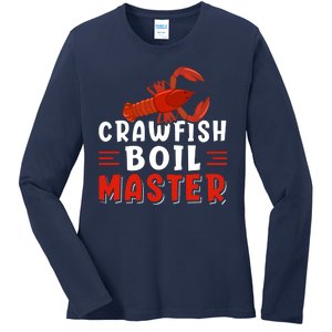 Crawfish Boil Master Ladies Long Sleeve Shirt