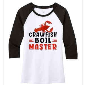 Crawfish Boil Master Women's Tri-Blend 3/4-Sleeve Raglan Shirt