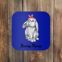 Cute Bunny Mama Lop Eared Rabbit Wearing Bandana Gift Coaster