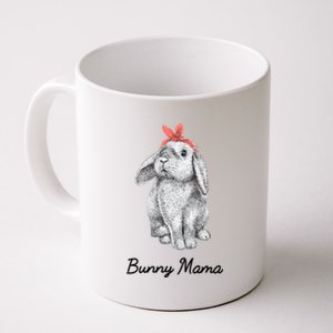 Cute Bunny Mama Lop Eared Rabbit Wearing Bandana Gift Coffee Mug