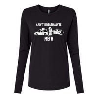 Can’T Breathalyze Meth Womens Cotton Relaxed Long Sleeve T-Shirt