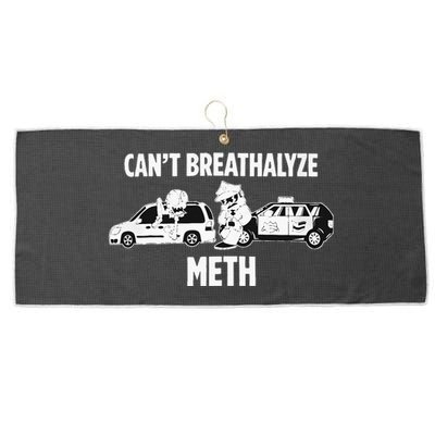 Can’T Breathalyze Meth Large Microfiber Waffle Golf Towel