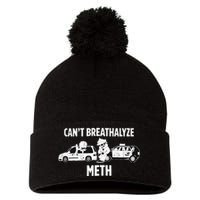 Can’T Breathalyze Meth Pom Pom 12in Knit Beanie