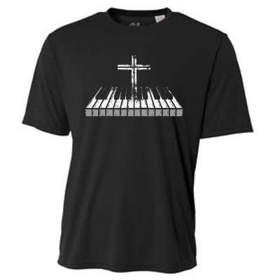 Christian Believer Musician Composer Music Piano Player Cooling Performance Crew T-Shirt