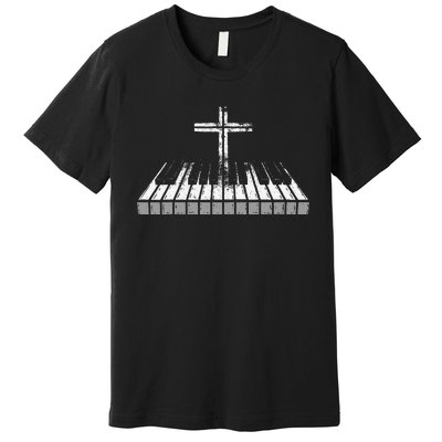 Christian Believer Musician Composer Music Piano Player Premium T-Shirt